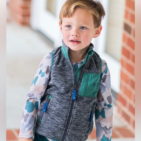 NWT Prodoh Fleece Colorblock Vest 18m - Picture 2 of 5